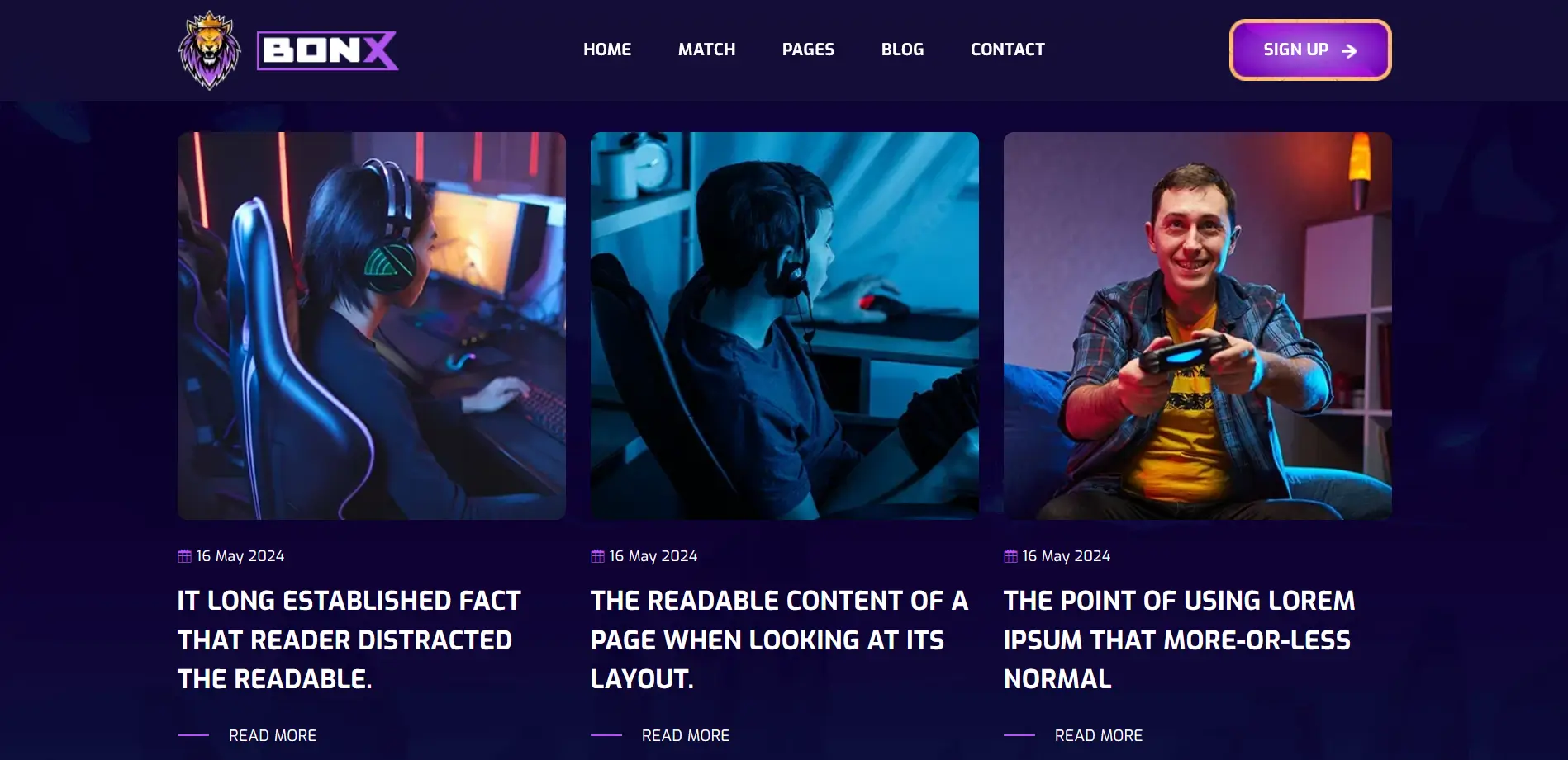 Bonx — Gaming